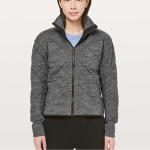 Lululemon Forever Warm Jacket in Heathered Core Dark Grey Size 4